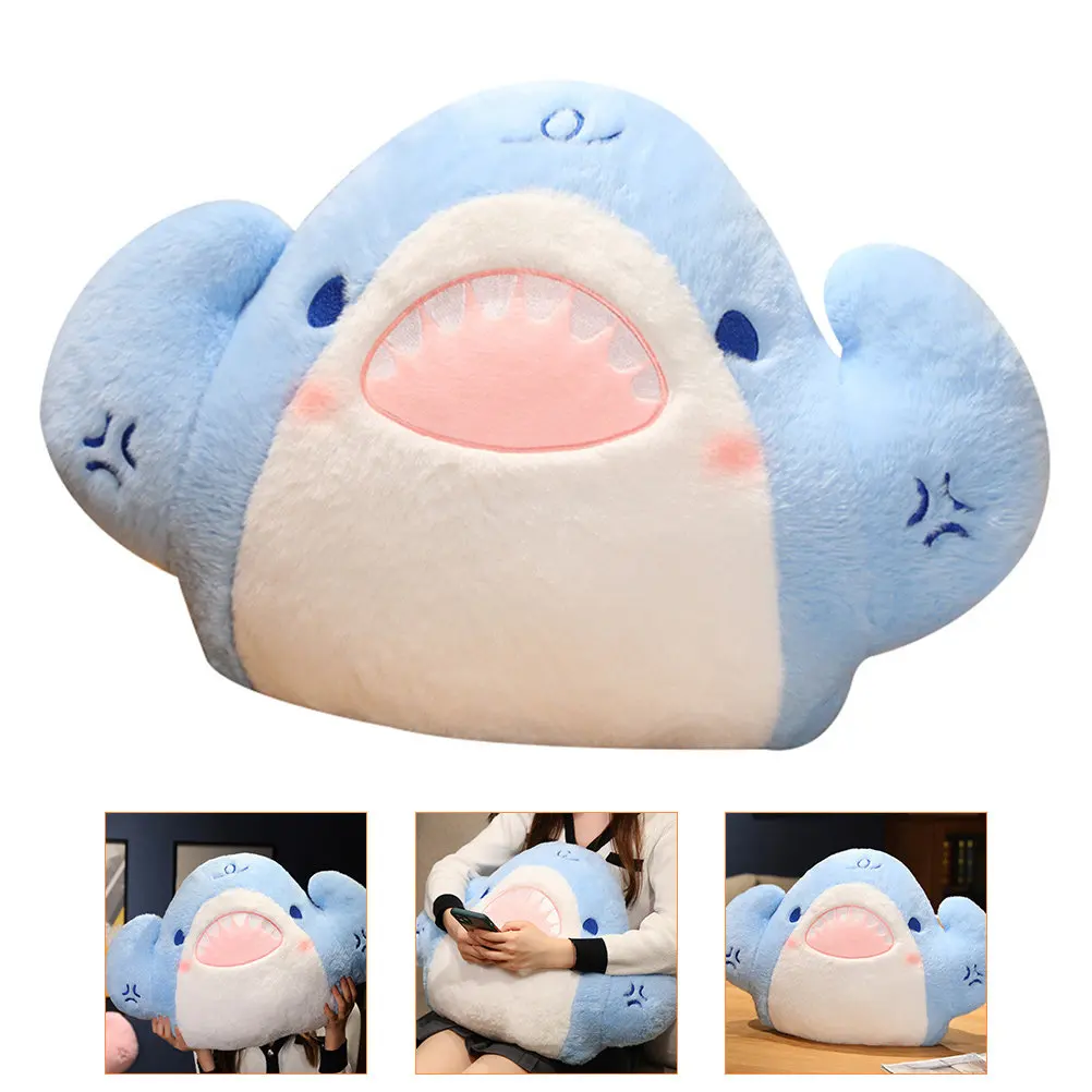 

Подушка-обнимашка в форме акулы для сна и декора: для дивана, кровати, гостиной, детской комнаты. Декоративный подарок на День рождения, Рождество.