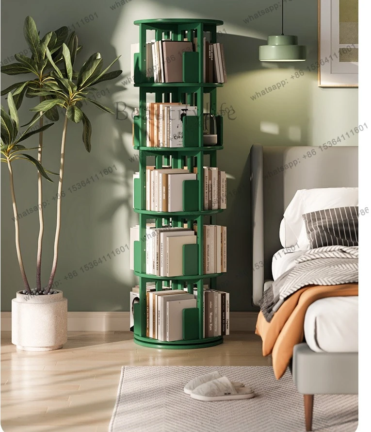 Floor Rotating Bookcases Minimalist Narrow Standing Aesthetic Display Bookcases Storage Decoration Estante Livros Home Furnitu