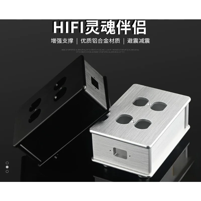For 4 6 8 Way Aluminum Power Strip Chassis Socket Box DIY Case Replacement Part