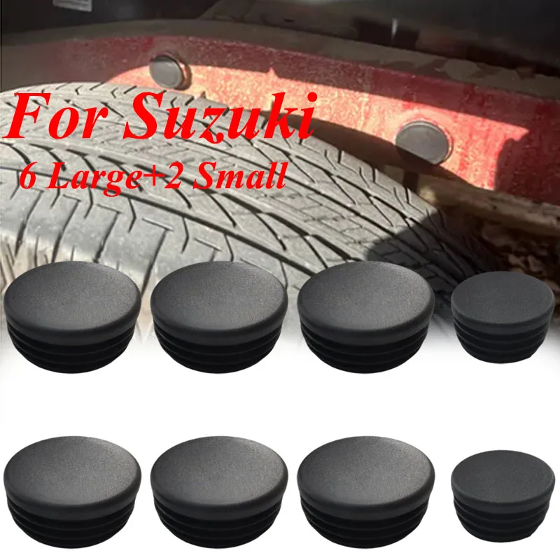 Girder Tube Frame Hole Cover Waterproof Plugs Tube Hole Caps Cover For Suzuki Jimny Serria JB64 JB74 2019-2024 Car Accessories