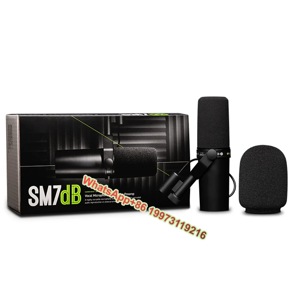 

SM7DB Кардиоидный студийный динамический вокальный микрофон SM7DB со встроенным предусилителем для трансляции/подкастов/стрими Micrfono SM7DB