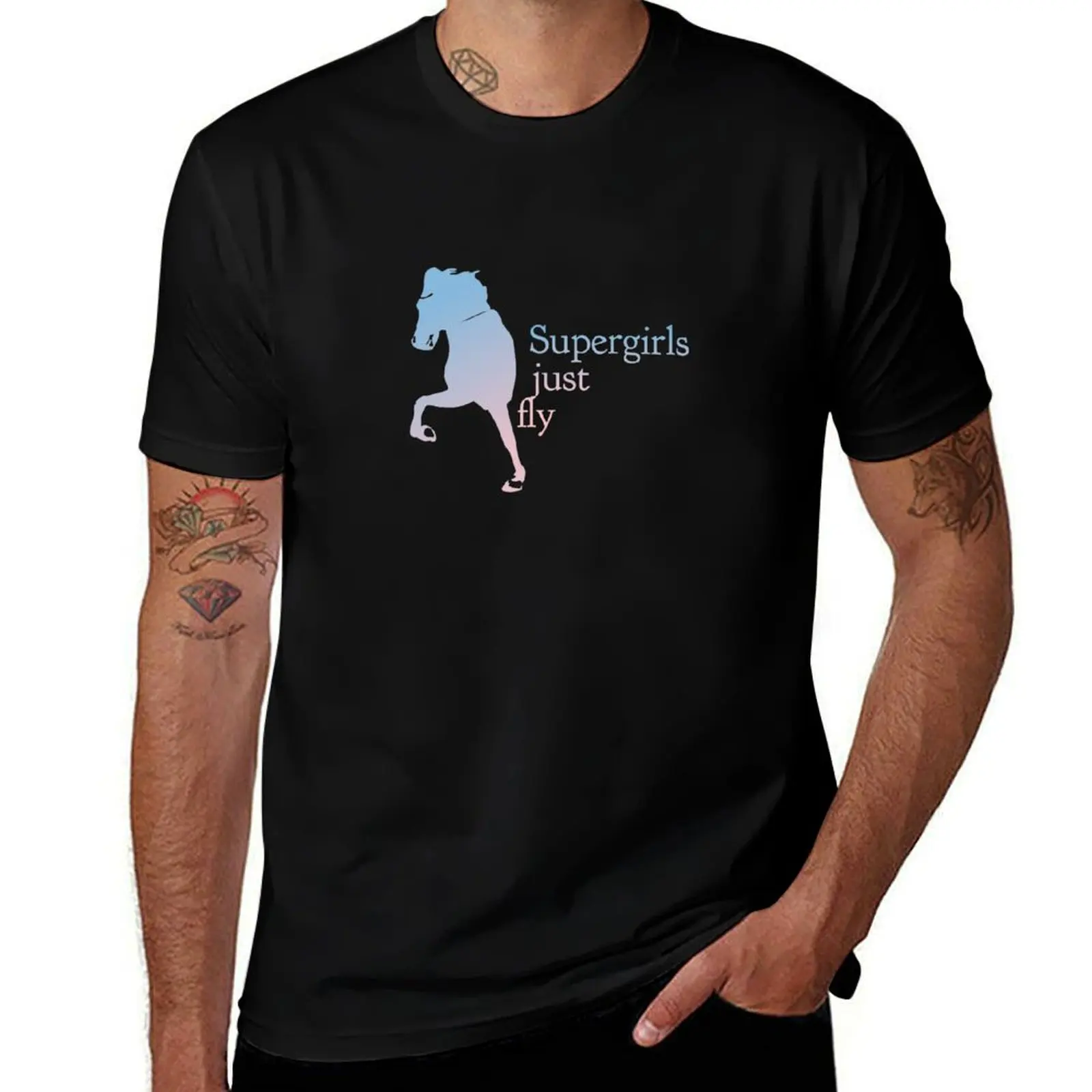 

Meet sdis - Supergirls just fly Dark Stylish Icelandic Horse Merch for Horse lovers T-Shirt Louboutins Men's t-shirts