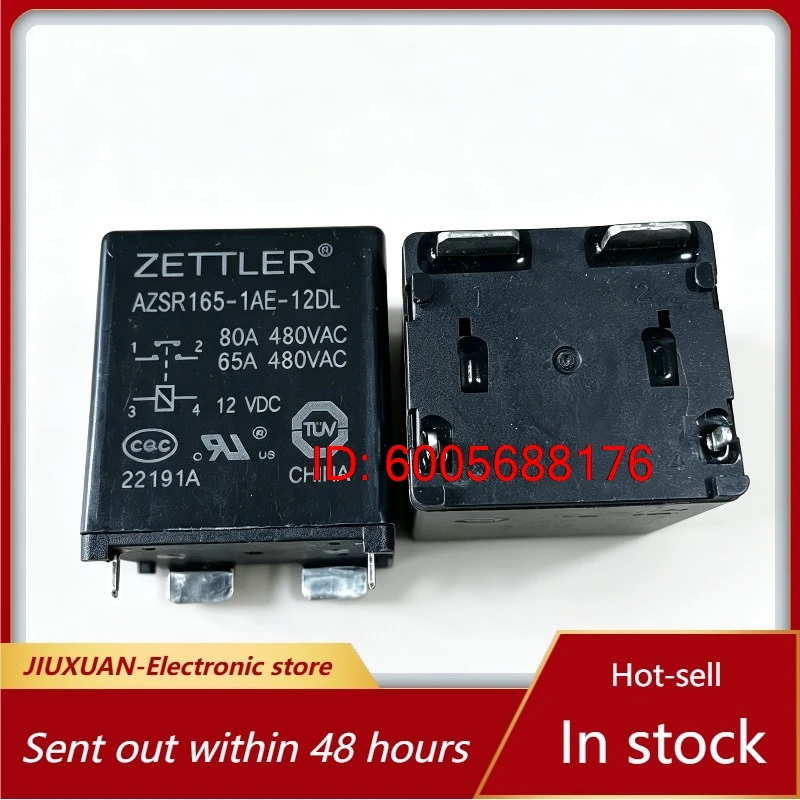（Brand New）5pcs/lot AZSR165-1AE-12DL 12V Solar Photovoltaic Relay 80A 4-Pin