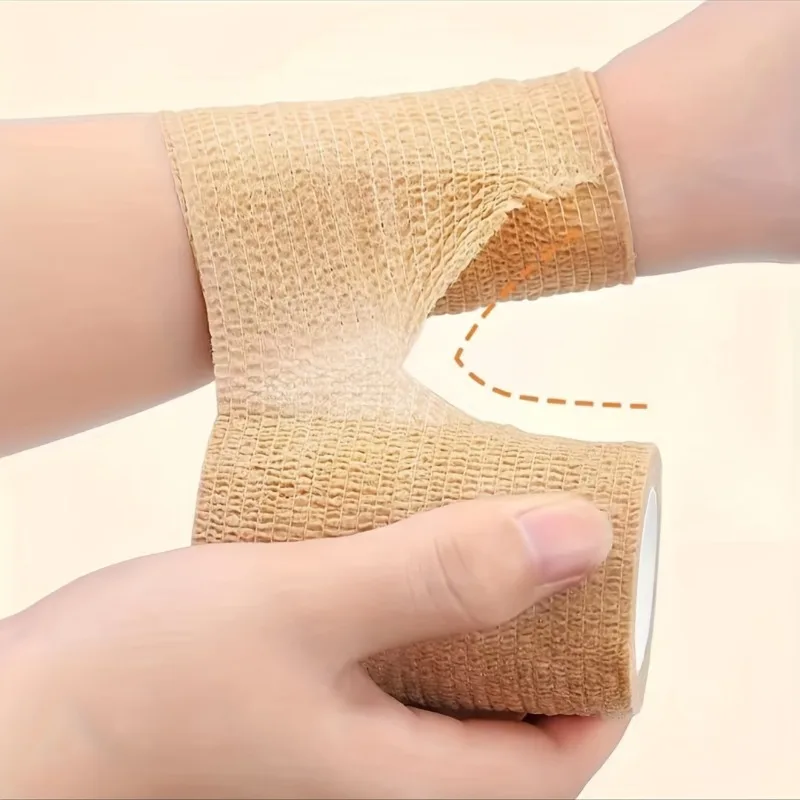 Portable Elastic Self-adhesive Bandage, Multi-color Breathable Sports Non-woven Finger Strap, Wrist, Ankle, Elbow, Shoulder Firs