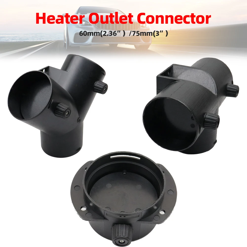 42mm/60mm/75mm Air Vent Ducting T Y L Piece Elbow Pipe Outlet Exhaust Connector Joiner For Webasto Diesel Parking Heater