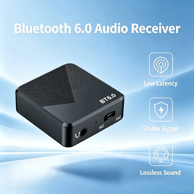 Bluetooth 6.0 Audio-Empfänger, 30-Pin-Dock-Adapter, Dual-Ausgang, 3,5 mm AUX, verlustfreier HiFi-Wireless-Adapter für iPod-Docking-Lautsprecher