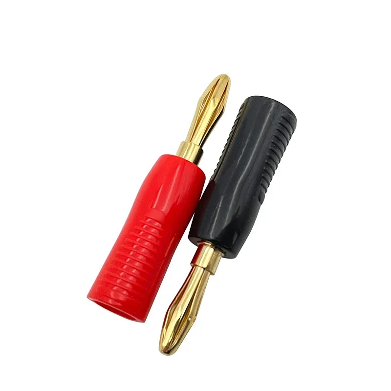 20Pcs Gold-Plated Fever Audio Speaker Speaker Cable 4mm Banana Plug Banana Head Pure Copper Banana Plug Free Of Welding Head