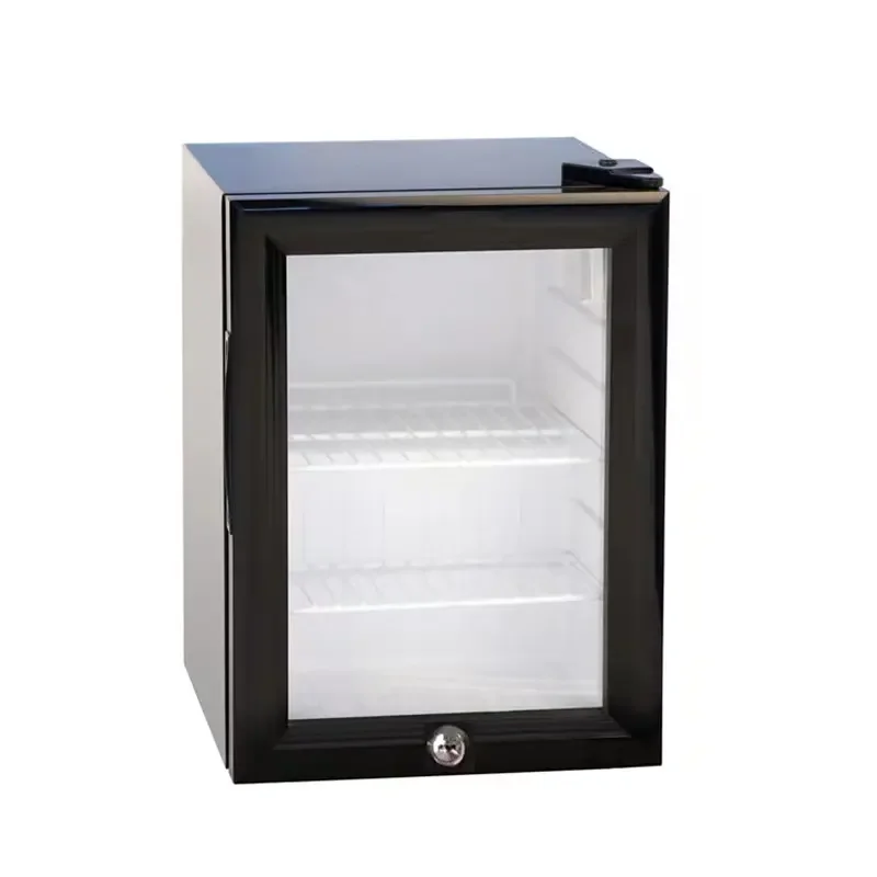 Household Mini Compressor Refrigerator Glass Door Beverage Display Fridge Refrigerator