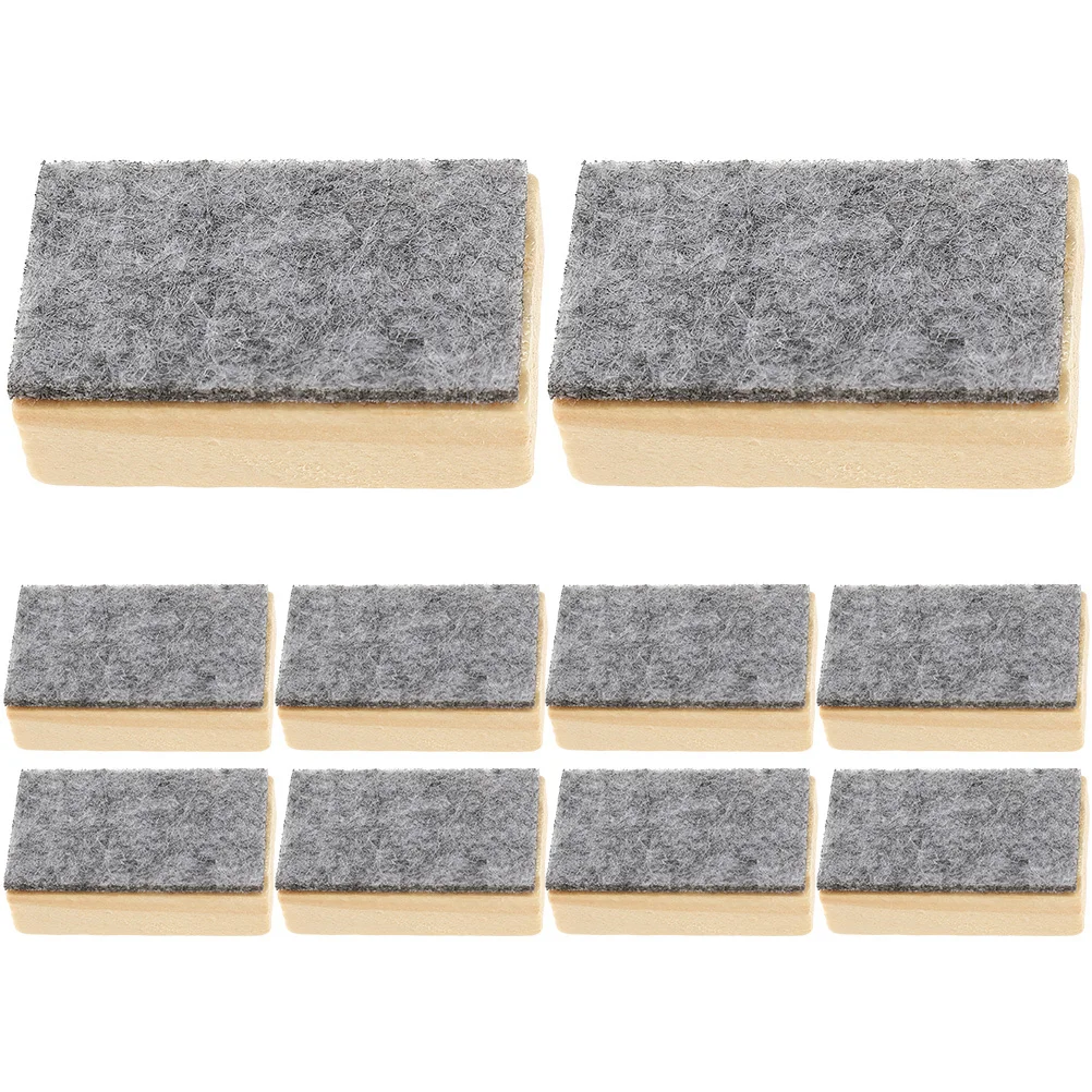 

10Pcs Classroom Blackboard Erasers Portable Mini Size Strong Cleaning Power No Design for School Office Training