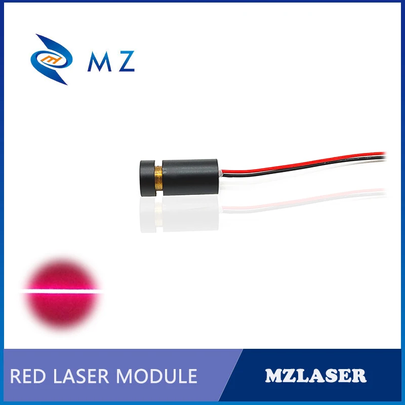 Rode Lijn Laser Module Verstelbare Scherpstellen D10mm 635nm 50/100Mw Hoge Kwaliteit Positionering Voor Mechanische Apparatuur