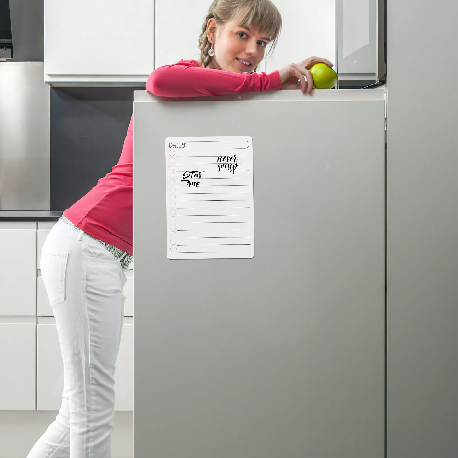 

Набор из 4 магнитных досок-планировщиков: ежедневный расписание, сухостираемая доска для холодильника, дома, офиса, таблица задач