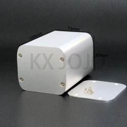 Aluminum Enclosure 73*65*100mm Silver Waterproof Box Split Type Cooling Case Electronic Box DIY Power Housing Instrument