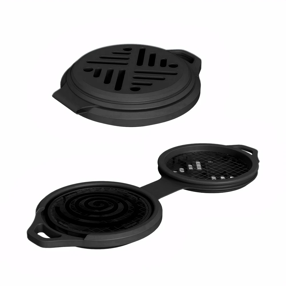 Mosquito Coil Hanger Silicone Mosquito Incense Stand Portable Mosquito Coil Holder Burner Anti Scald for Outdoor Tent