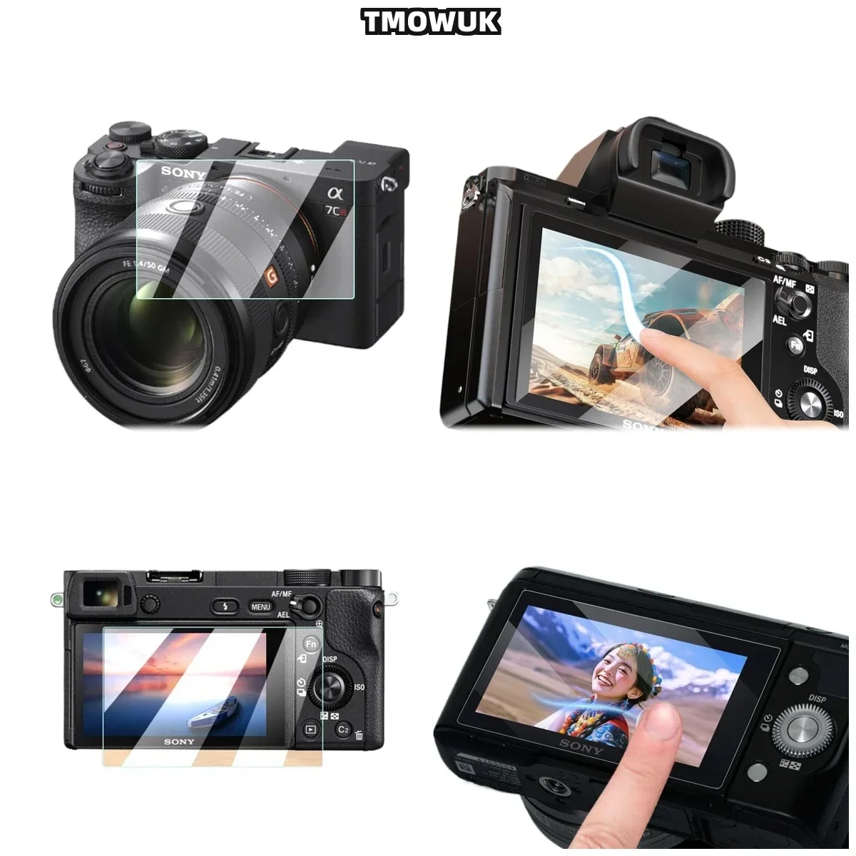 

For Sony A7M4 A6700 A7C2 A7CR A7IV, Scratch Resistant Screen Guard, 9H Hardness HD Clarity Film