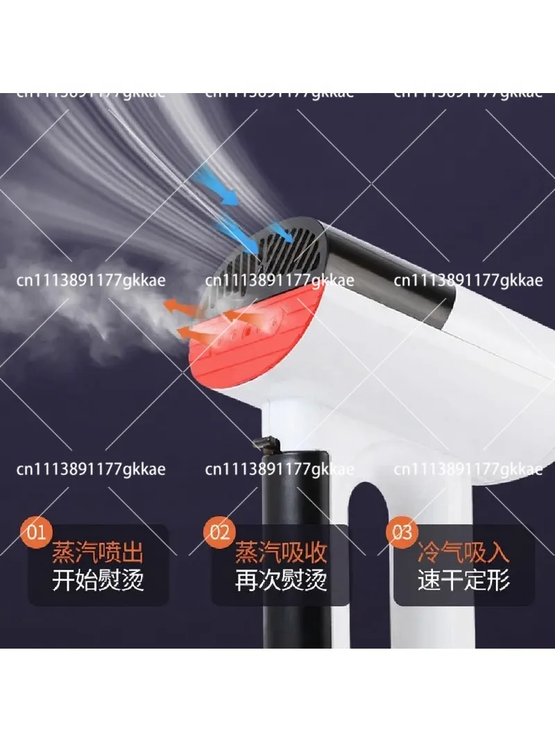 Portable Handheld Steam Iron for Clothes, Mini Travel Ironing Machine with Vacuum Suction, Compact Home Use