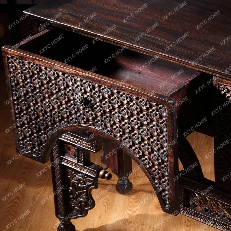 

Китайский прихожий столик JJRetro из массива дерева для гостиной, тумба-консоль