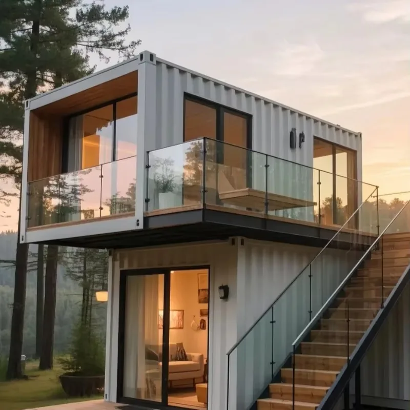 20FT 40 Ft  Detachable Container Villas Durable Residential Buildings Prefab Steel Villa Small House Dwelling 2 3 4 Bedroom