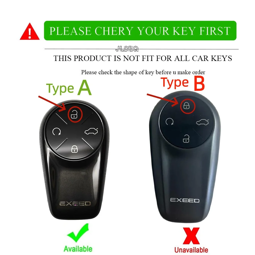 For Exlantix ES\ET Key Case Ring For Chery EXEED STERRA ET\ES Modified Key Fob Case Protector Auto Silicone Key Cover Protection