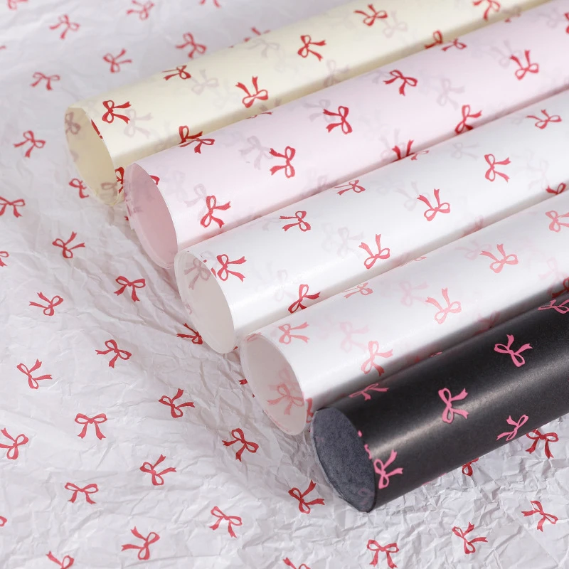 20 piezas de papel de Sydney con lazo, papel amasado a mano, ramo de papel de algodón, papel para envolver flores, papel para envolver flores, regalo para hornear pasteles