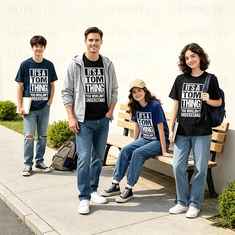 Es ist eine Tom-Sache, die du nicht verstehen würdest T-Shirt Y2k Lustige Geschenkideen für meinen Freund Tom Personalisiertes Spruch-T-Shirt Neuheit – Detail 4