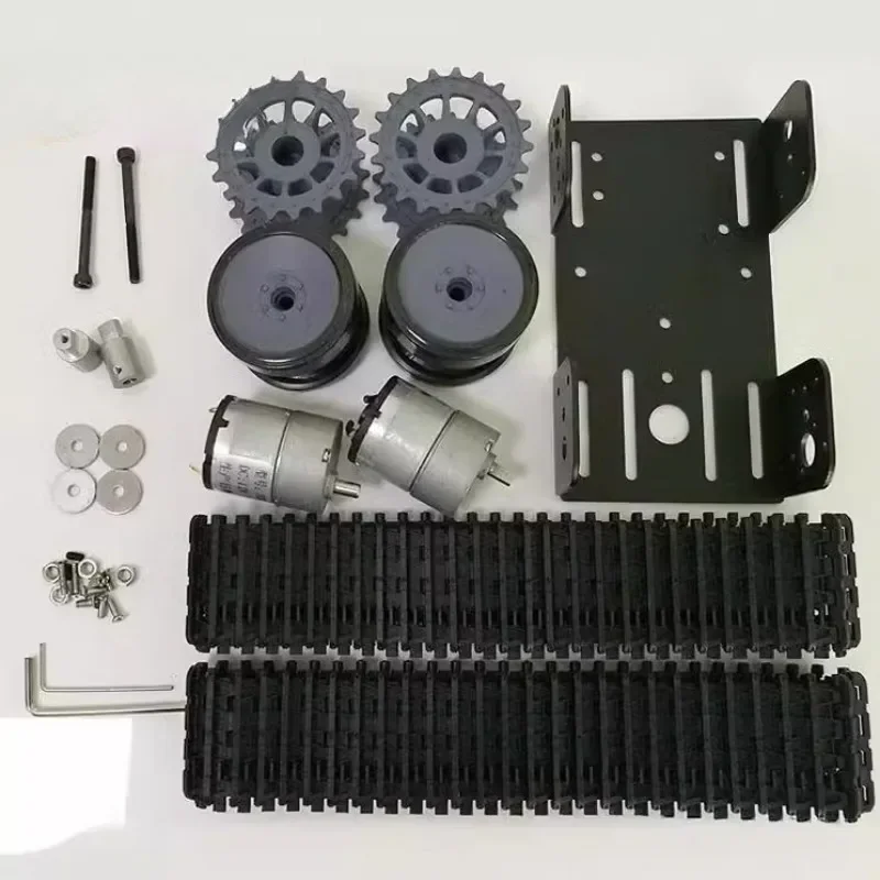 A19Q-Smart Tank Car Chassis Raupenroboter-Plattform mit Dual DC 12V Motor für DIY für Arduino T101-P/TP101