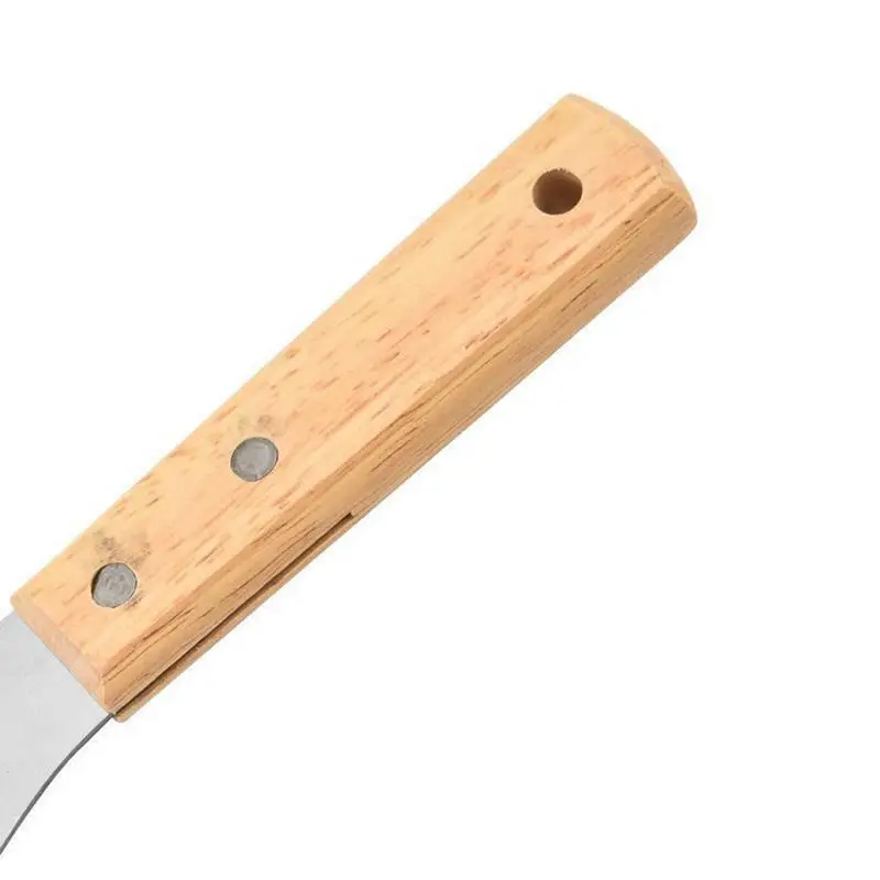 Stainless Steel Paint Scraper Multifunctional Stainless Steel Drywall Scraper Portable Scraper With Wooden Handle Wear-Resistant