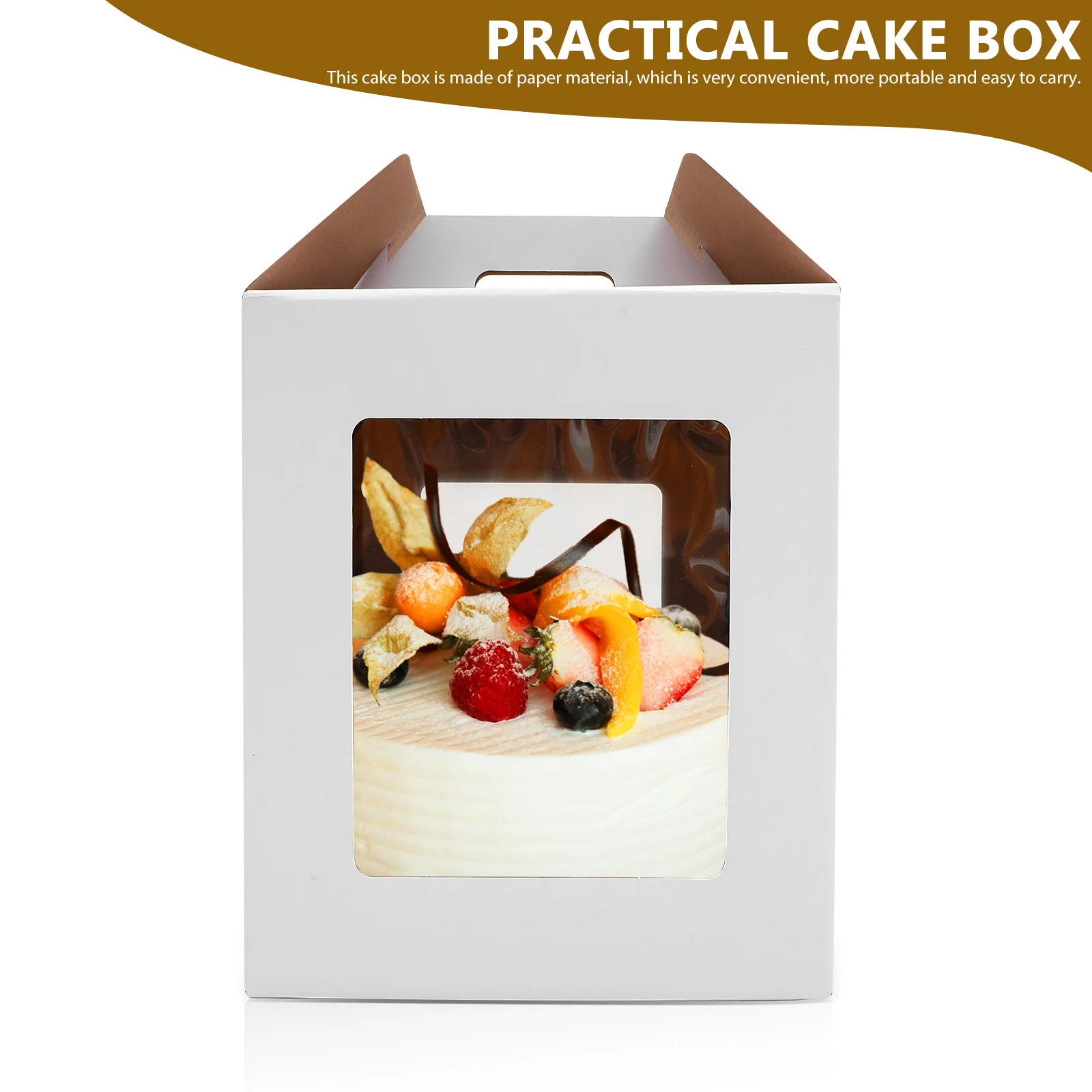 

Clear Tall Box Reusable Plastic Packaging Container For Bakery Storage Display Portable Cake Boxes Bulk Cake Containers