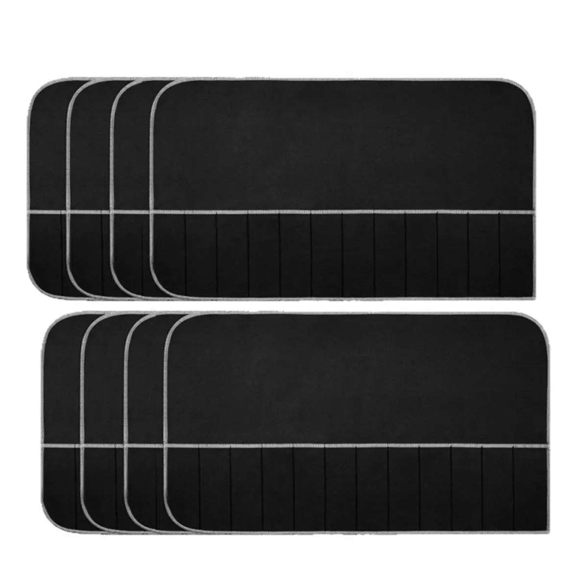 PROFESSIONAL USE 8Pcs Silver Storage Bags Anti Tarnish Silver Protector Bags Black Holder for Silverware Flatware Storage Organi