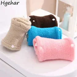 Toilet Seat Cover Candy Colors Cotton Linter Eco-Friendly Winter Warm Bathroom Thicker  Washable Closestool  Accessories