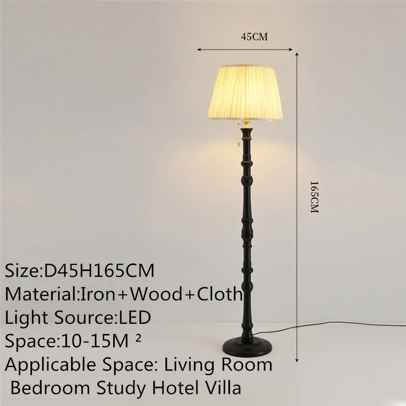 BELLE Contemporary Luxury Floor Lamp  American Retro Art Living Room Bedroom Study Villa Hotel LED Decorative Standing Light