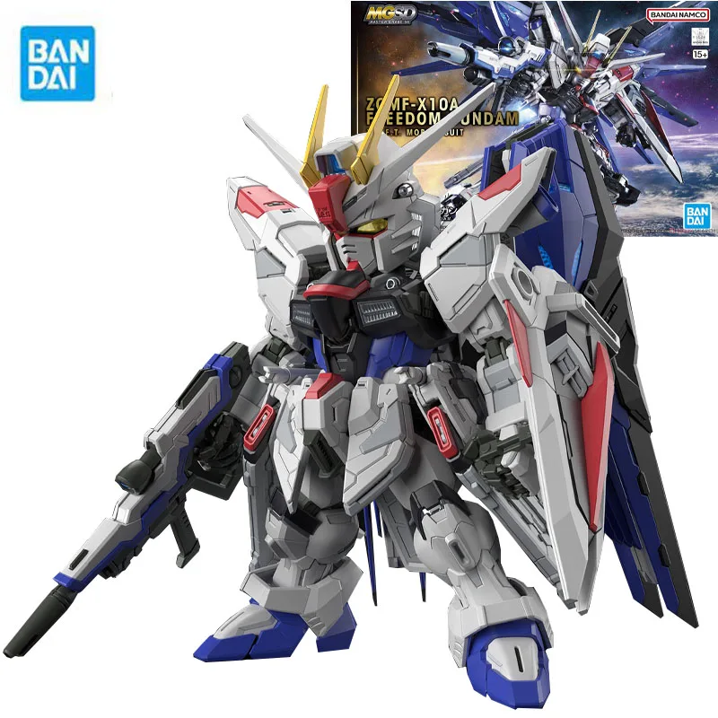 

Bandai Genuine Gundam Model Garage Kit MGSD Series Q-version ZGMF-X10A FREEDOM GUNDAM Anime Action Figure Toys for Boys