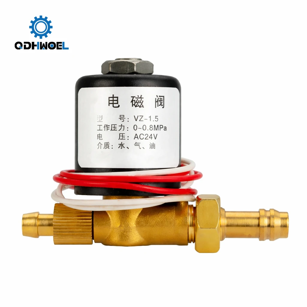QDHWOEL 2-Way 2-Position Solenoid Valve VZCT-2.2 Multiple Voltages DC24V/AC24V/AC36V/AC220V For Welding Machines