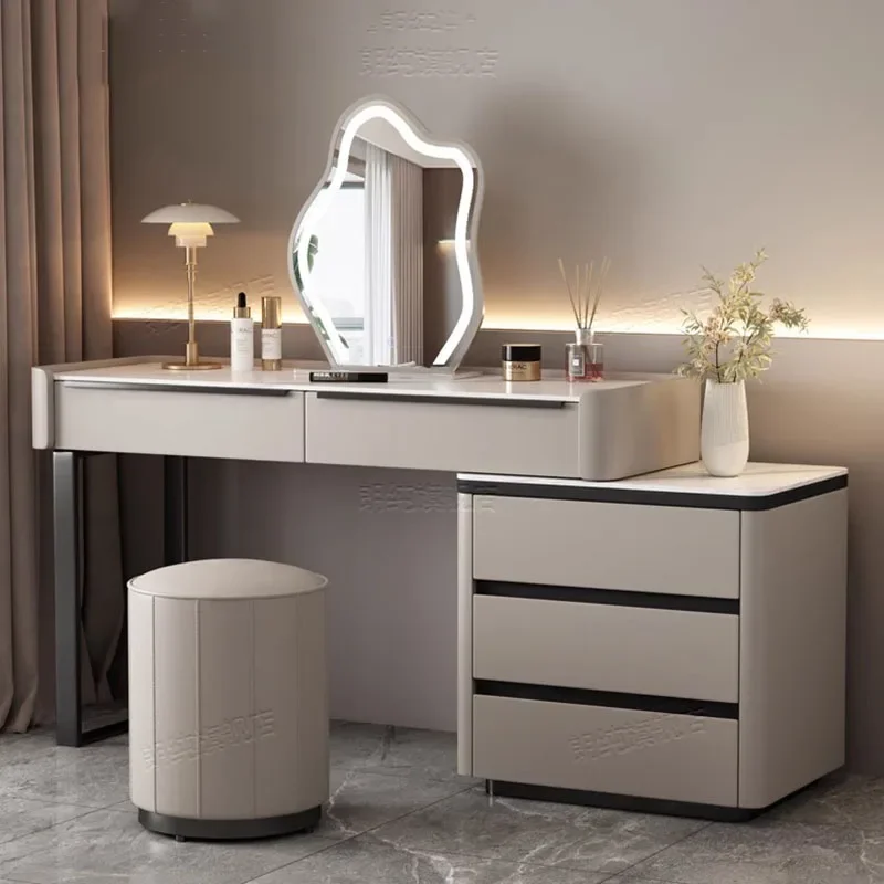 

# Скандинавский современный туалетный столик, зеркало для хранения косметики, туалетный столик для спальни, роскошный туалетный столик Penteadeira De Maquiagem, домашняя мебель