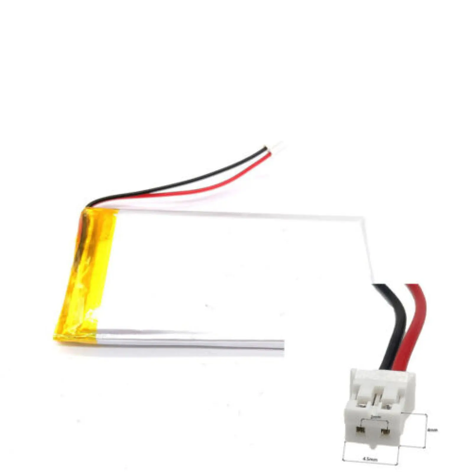 3.7V 4200mAh 604380 Li-Polymer Li Battery JST-PH 2pin 2.0 For LAPTOP CHARGING TREASURE POWER SMART WATCH GPS MP4