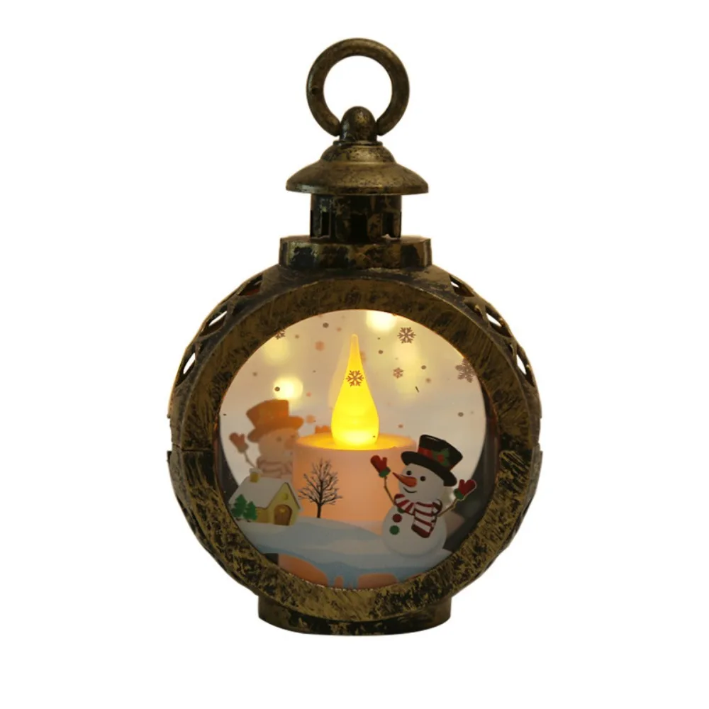 Christmas Decorations Light Up Night Light Pendant Christmas Items Decoration Props Table Candlestick Lamp Window Decoration