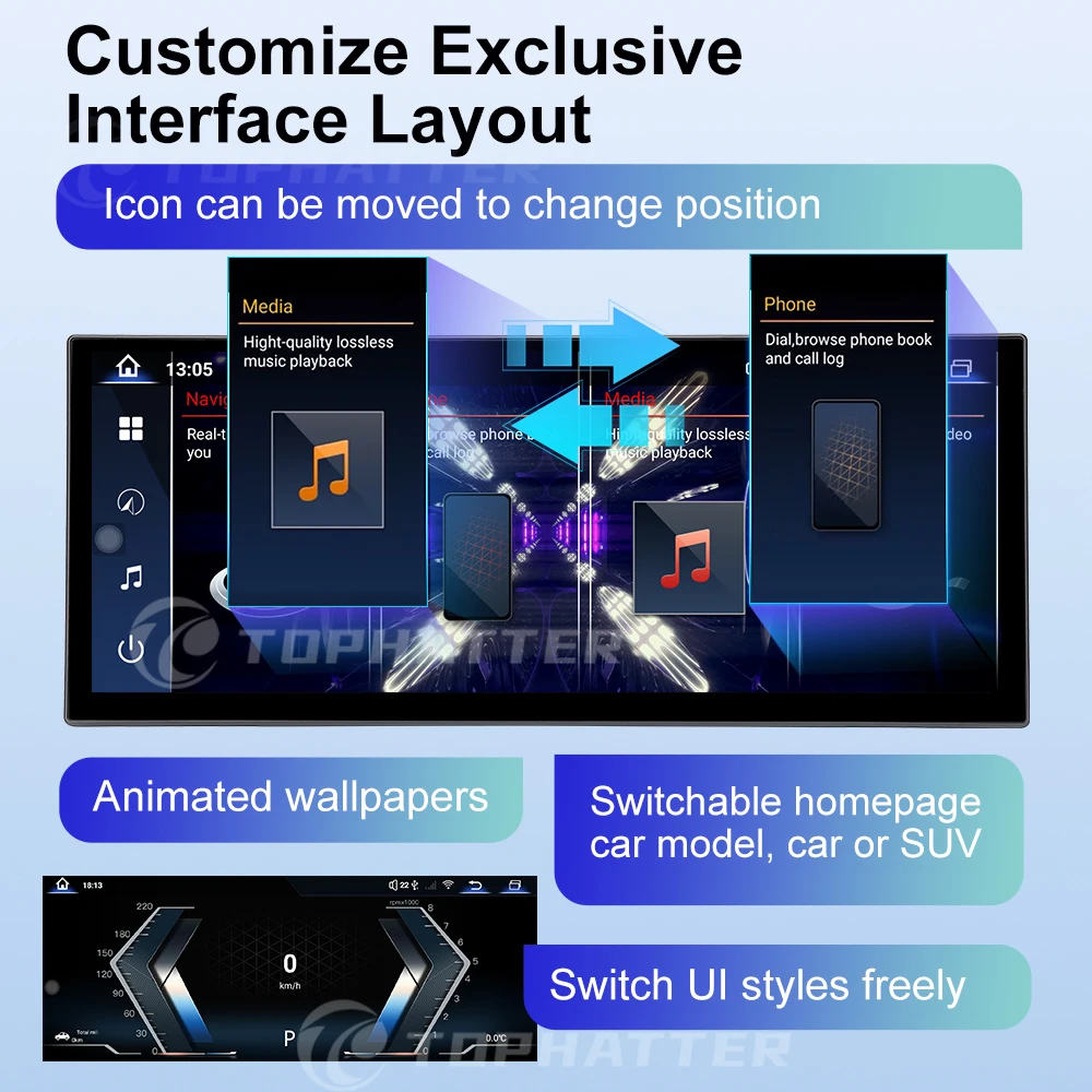 12.8 2K Rádio de automóvel para BMW X3 F25 X4 F26 Ecrã CarPlay Android Auto Multimédia Player Navi Display Unidade principal 360 3D Cam áudio HD