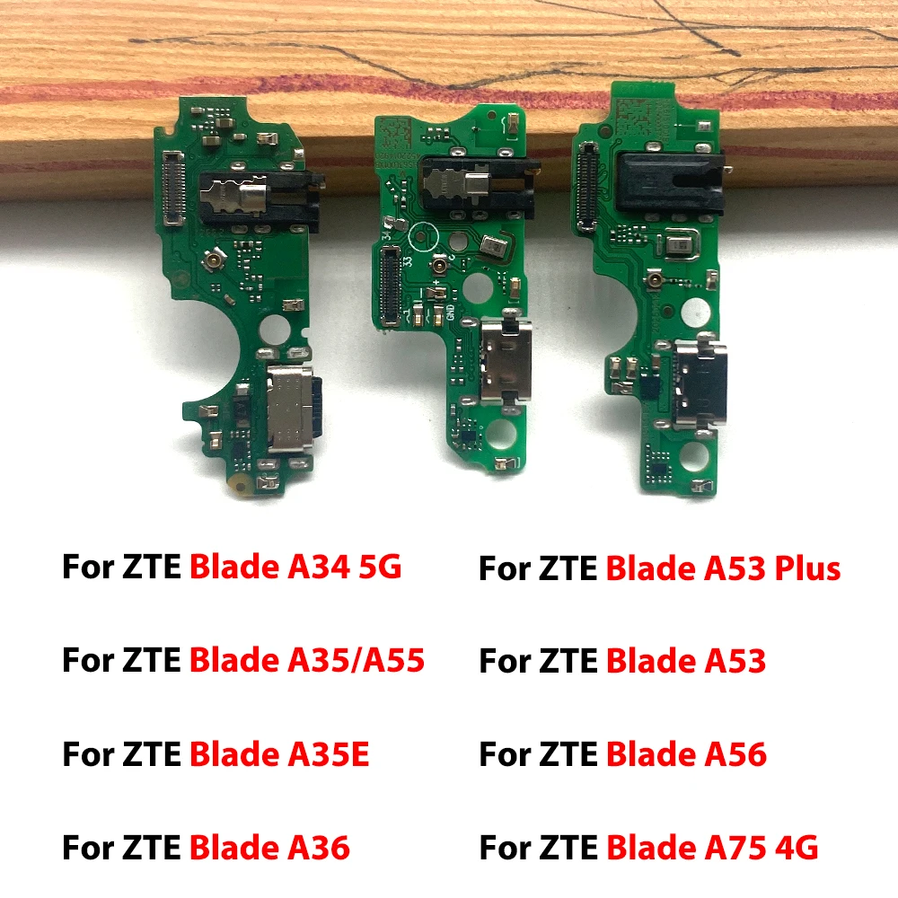 For ZTE A72 5G Blade A34 5G A35 A55 A35E A36 A53 Plus A56 A75 4G USB Charging Dock Socket Port Connector Charge Board Flex Cable