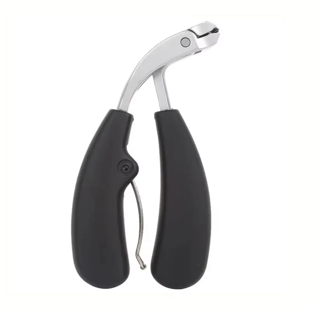 Extra Wide Mouth Curved Nail Clippers Anti-Splash Large Opening Toenail Nippers Comfortable Grip Stainless Steel Nail Cutters