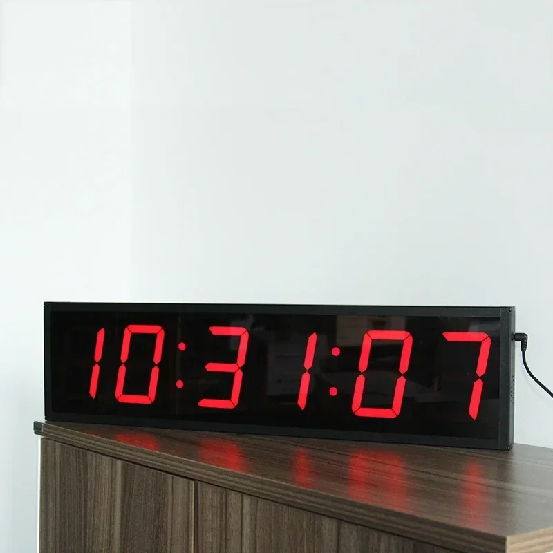 Multifunctional Lager Display Digit Red Interval Timer Countdown Wall Mounted Gym Timer