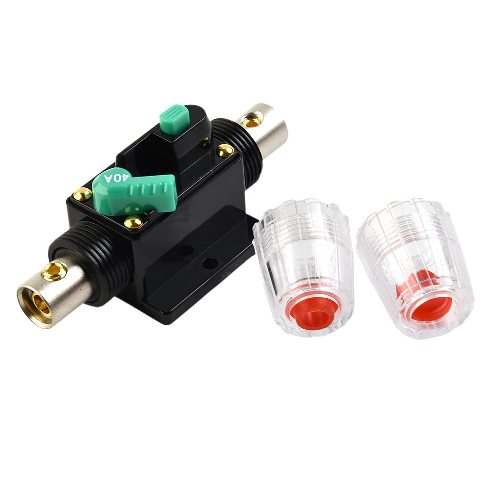 Proteja su sistema eléctrico contra sobrecorriente 10A 100A AMP disyuntor reinicio del fusible 12V 48V DC coche barco Auto impermeable