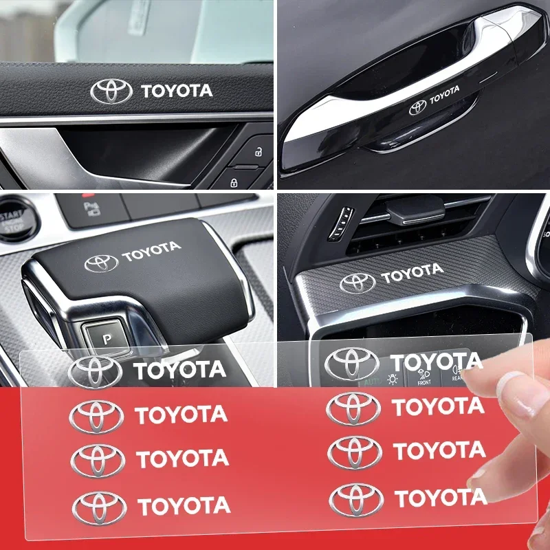 Car Interior Random Stickers Car Goods Steering Wheel Decals for Toyota Trd Avalon Mirai Avensis Prado Hilux VVT-I 4WD Corolla