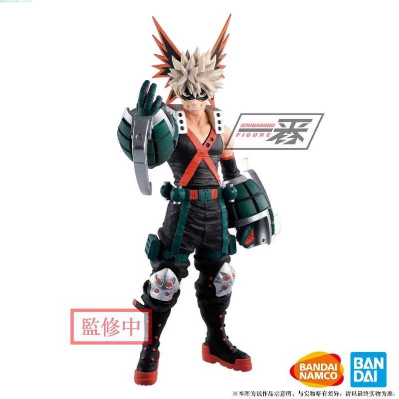 Figura de ação Bandai My Hero Academia, Ichiban Kuji, Izuku Midoriya, Bakugou Katsuki, Kirishima Eijiro, Ornamentos originais