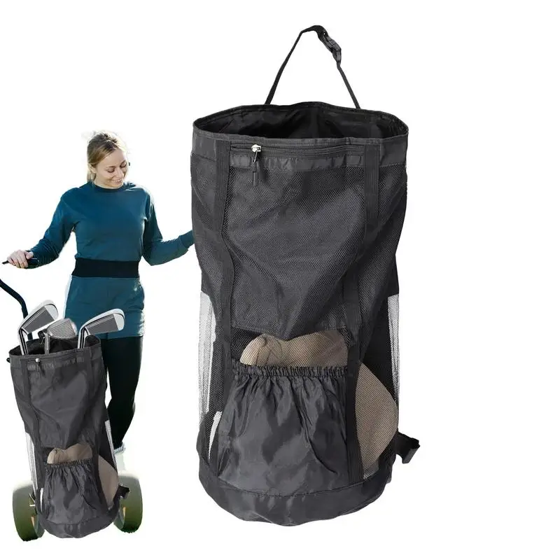 Golf Push Cart Bag golf cart storage bag Golf Carts Extension Bag  Golf cart rear mesh storage bag Outside Sporting Organizer