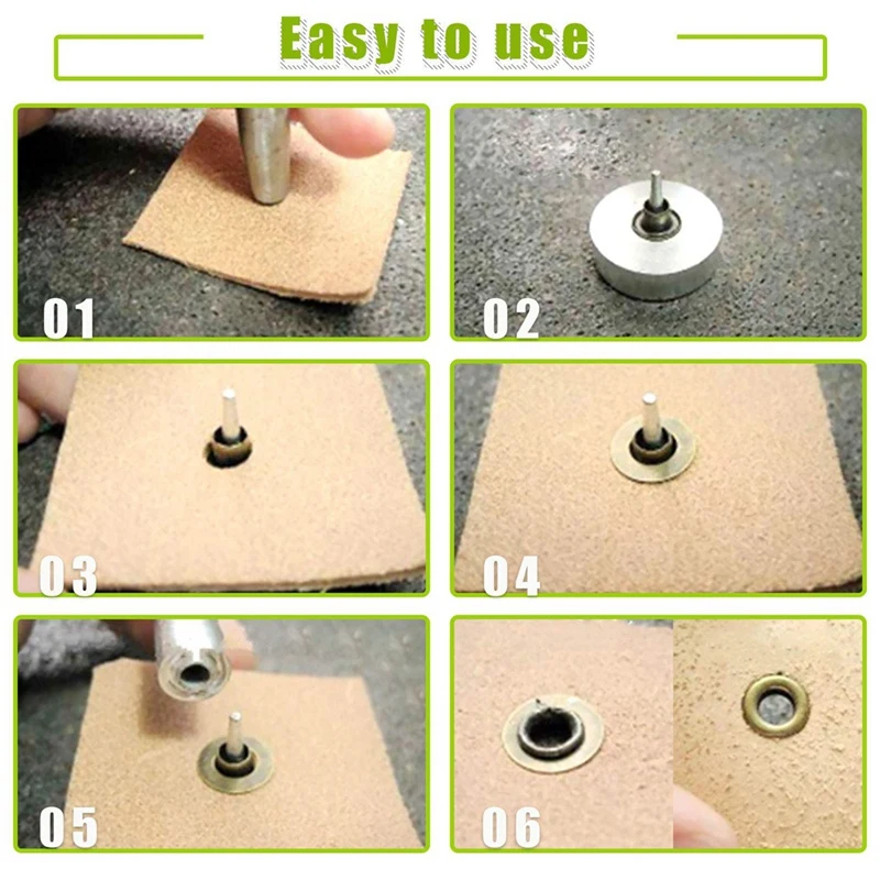 63Pcs 1/2 Inch Thickened Grommets Eyelets With Install Tool Set, 4 Colors Metal Eyelet Heavy Duty Grommet Set