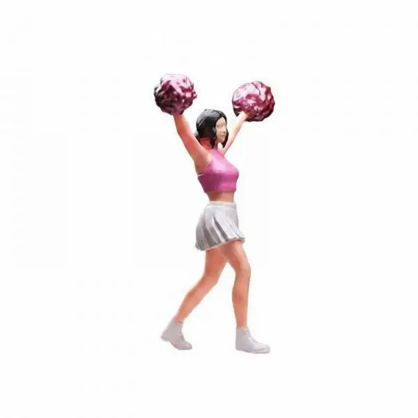 2-6pack 1:64 Cheerleader Figure Dynamic Pose Miniature Cheering Squad Model