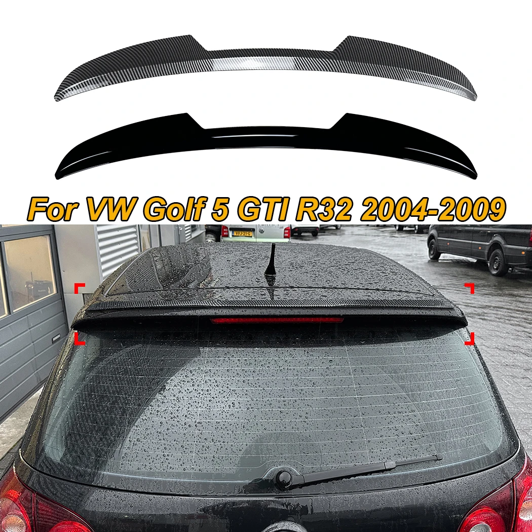 Car Tail Top Wind Spoilers Wings For VW Golf 5 GTI R32 2004-2009 Blade Model Style Cars Rear Trunk Roof Sport Spoiler Wing