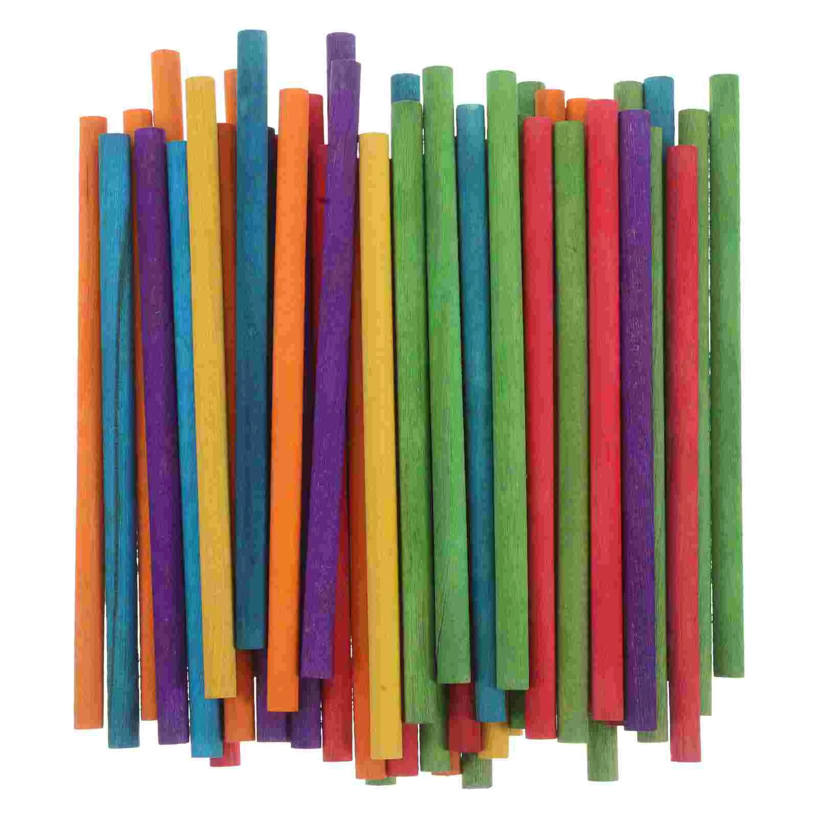 

50 Pcs Kids Musical Instruments Children's Percussion Sticks for Round Dowels Crafting Colorful Wooden Toys