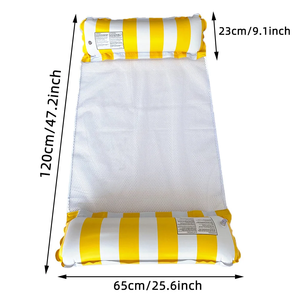 1 قطعة اثنين أنبوب مستقيم شريط أرجوحة طوي بولي كلوريد الفينيل نفخ العائمة صف حمام سباحة مقعد تعويم #2