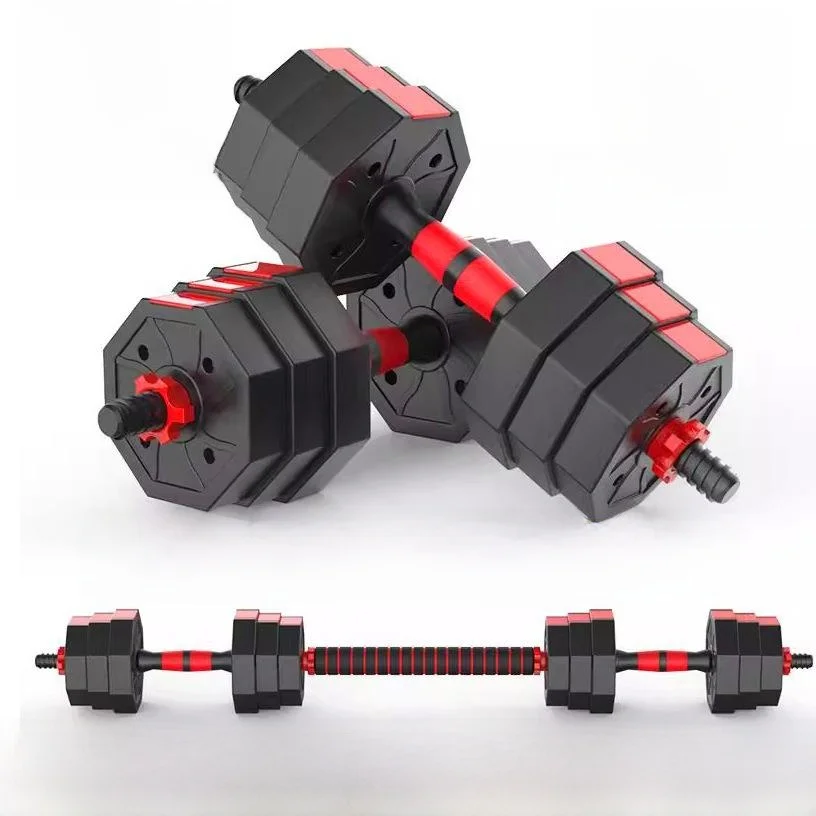 adjustable-octagonal-dumbbell-barbell-40kg-men's-dumbbell-fitness-equipment-detachable-dumbbell-barbell-combination-set