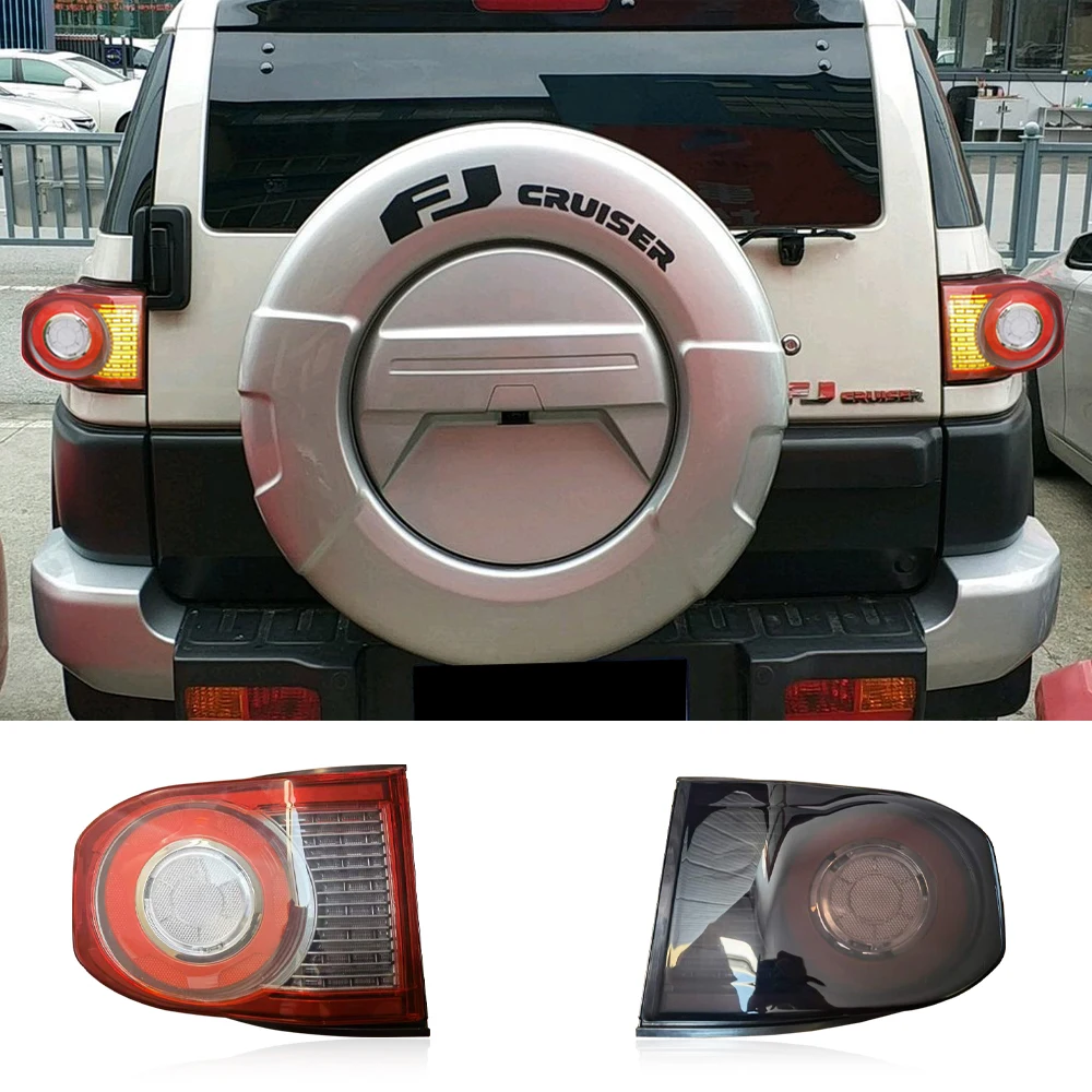 トヨタFjクルーザーテールライト,スモーク,シーケンシャル,2007-2022用